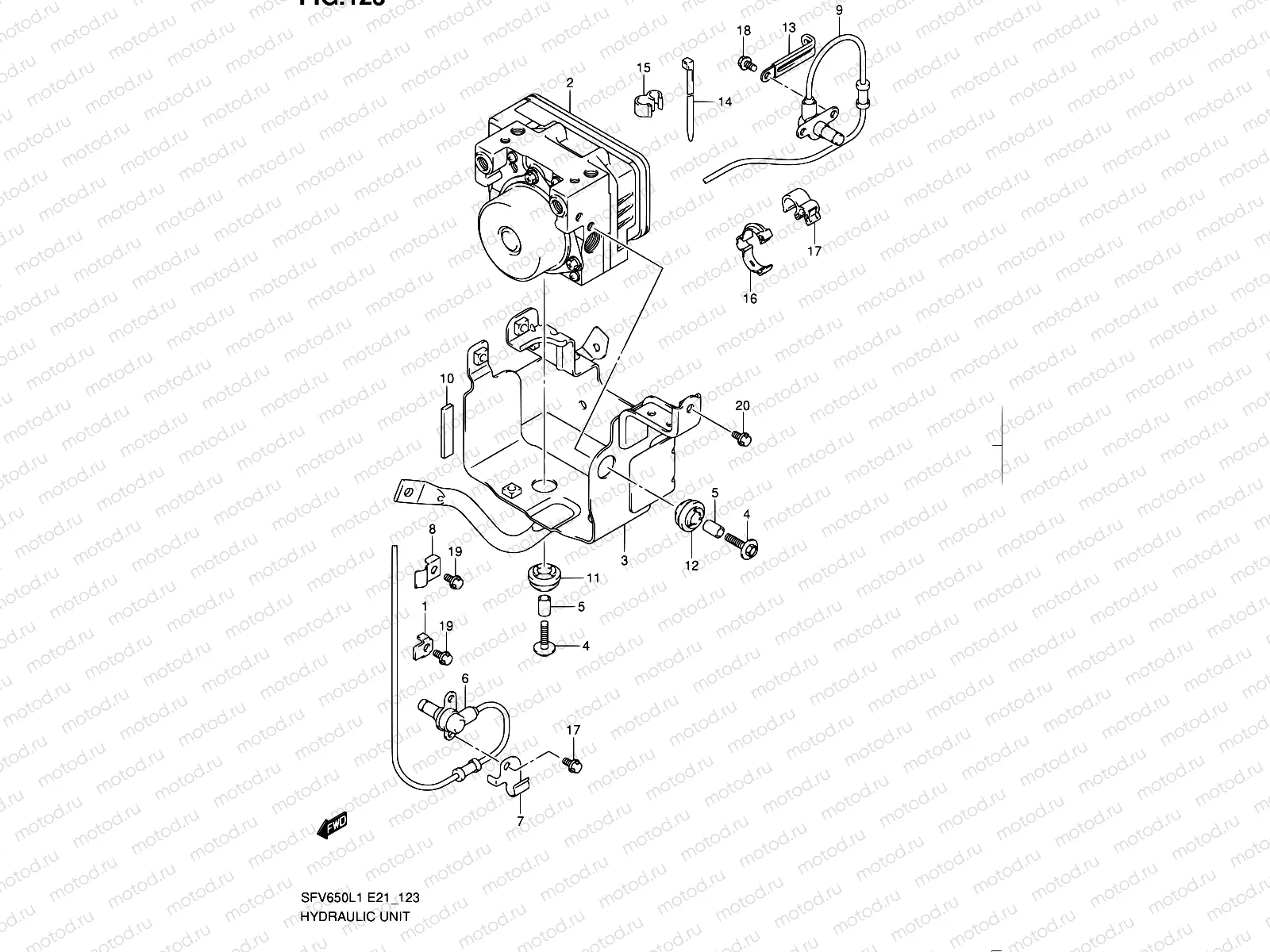 123 - HYDRAULIC UNIT (SFV650UAL1 E21)