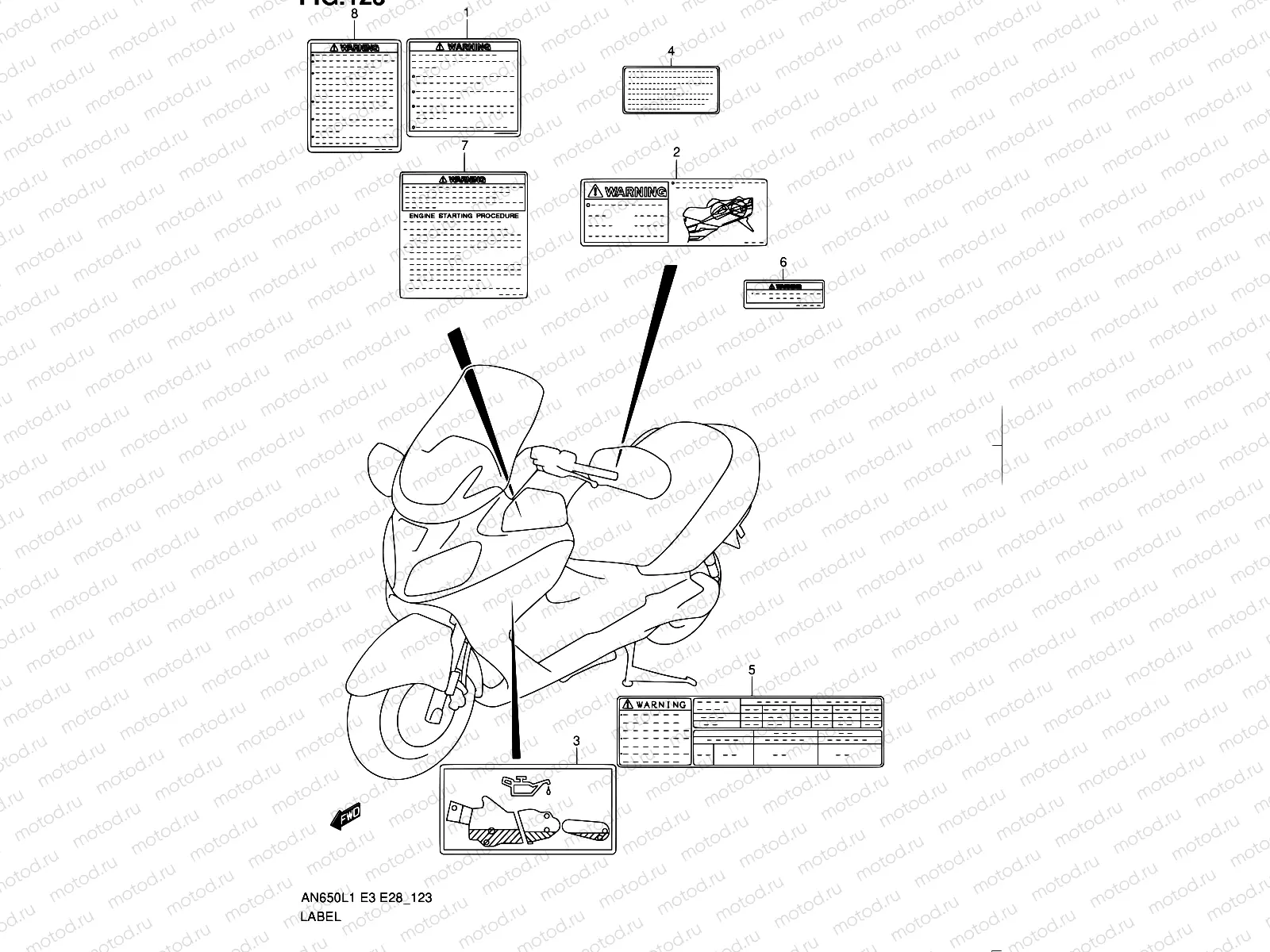 123 - LABEL (AN650AL1 E28)