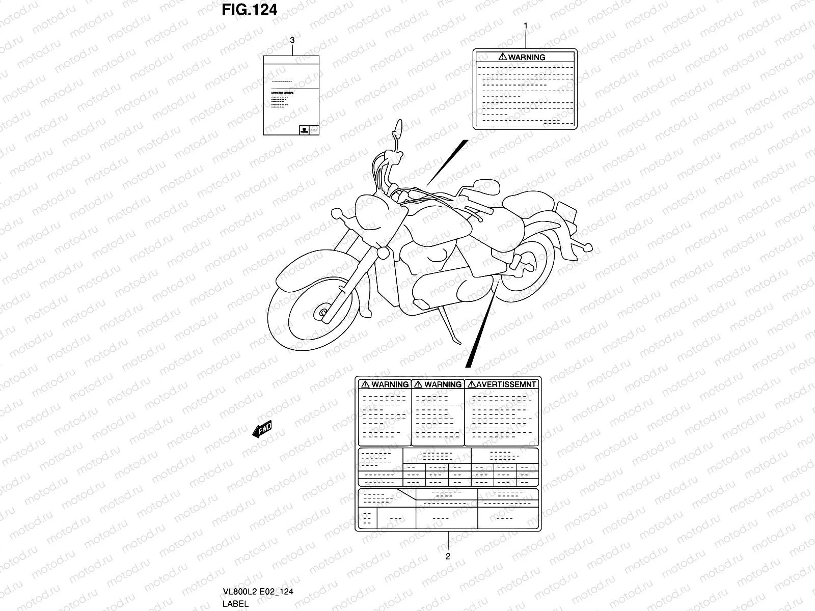 124 - LABEL (VL800CL2 E02)