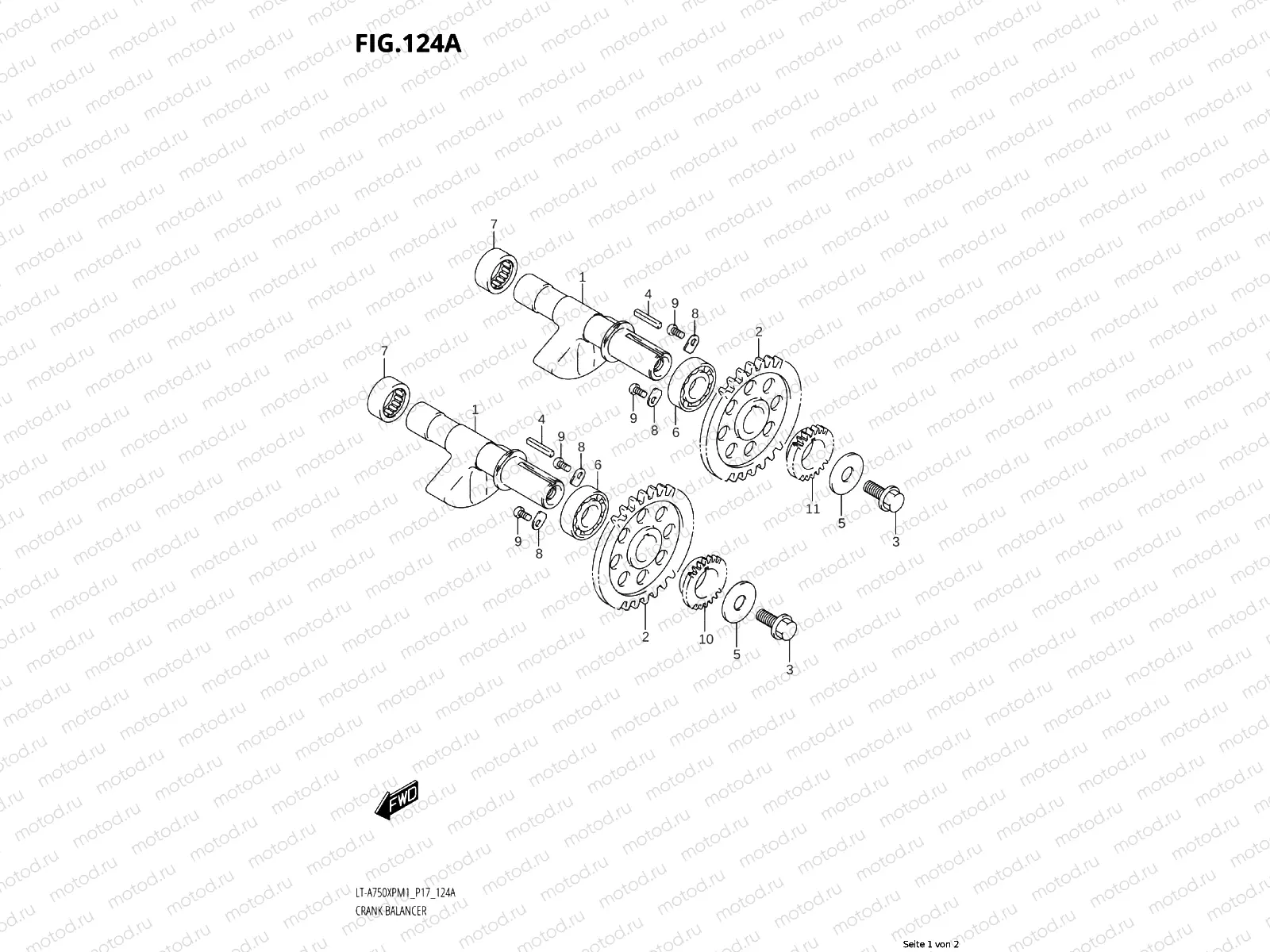 124A - CRANK BALANCE SHAFT