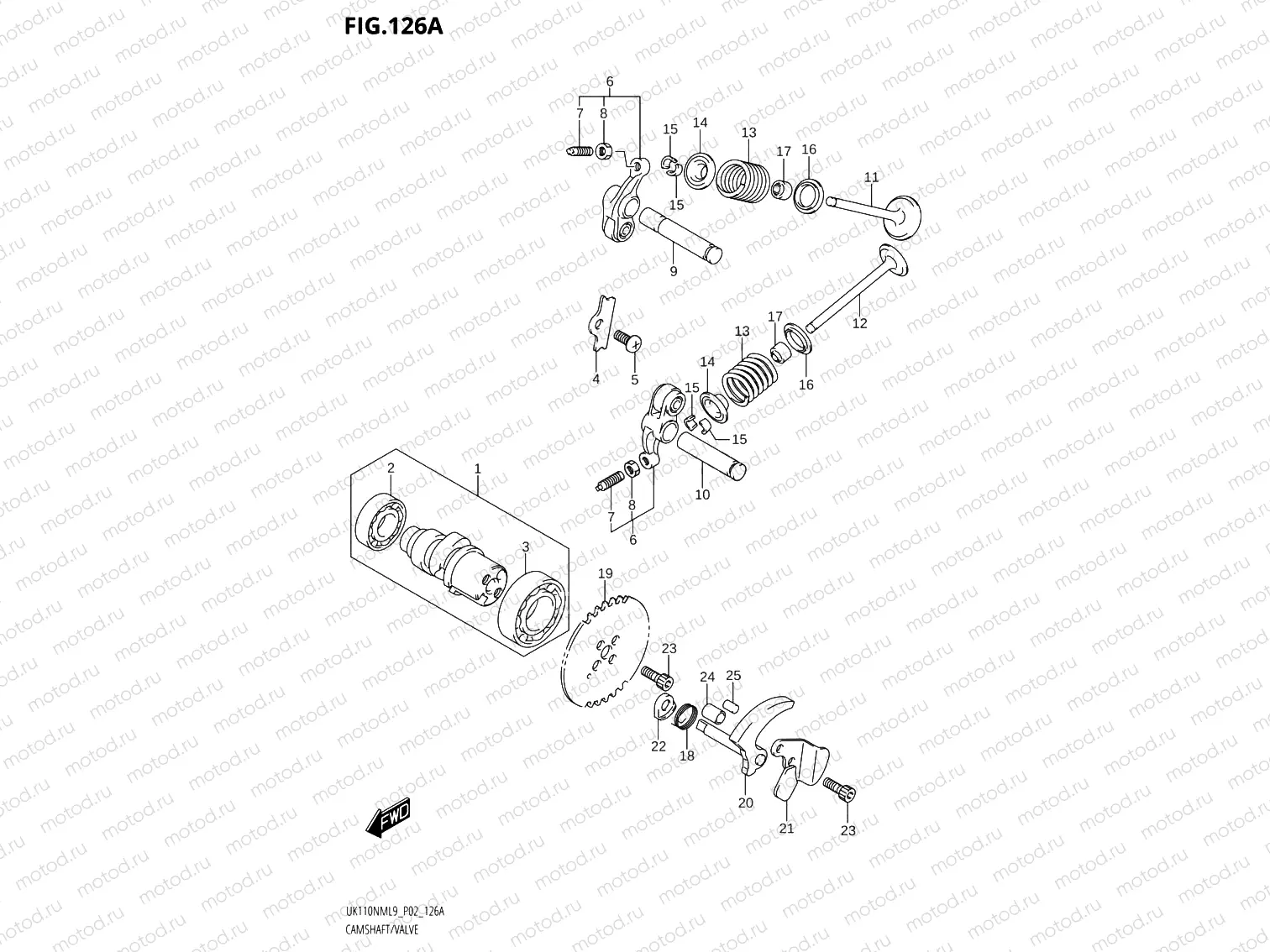 126A - CAMSHAFT /​ VALVE