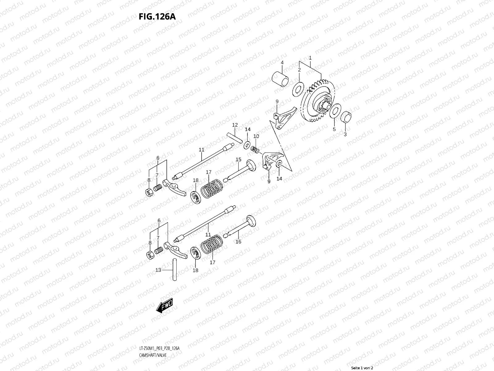 126A - CAMSHAFT /​ VALVE