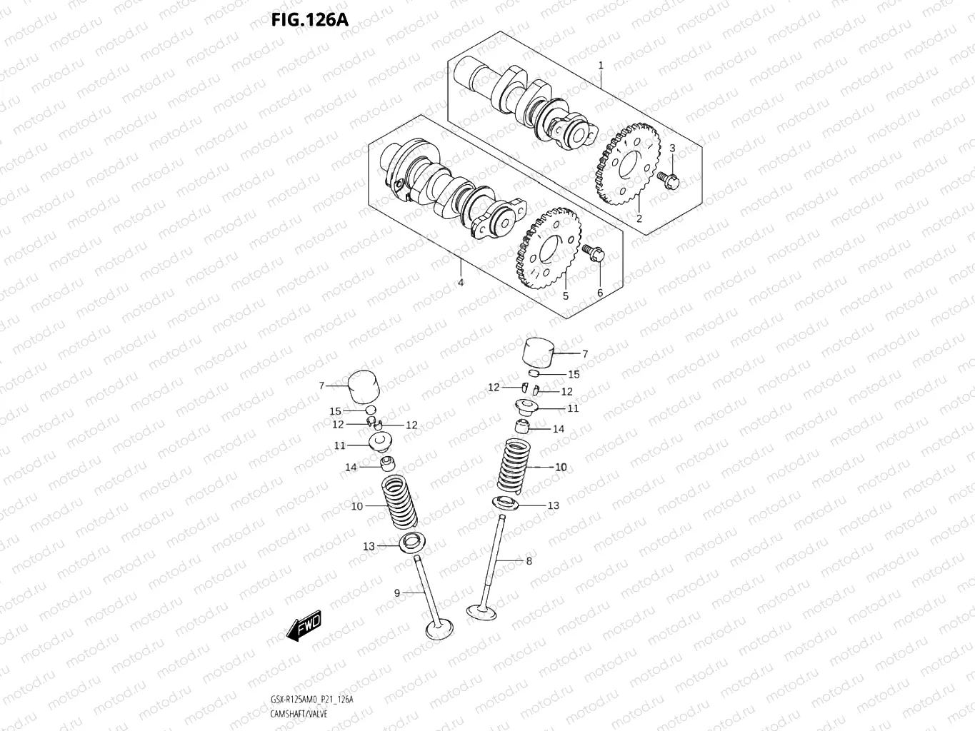 126A - CAMSHAFT / VALVE