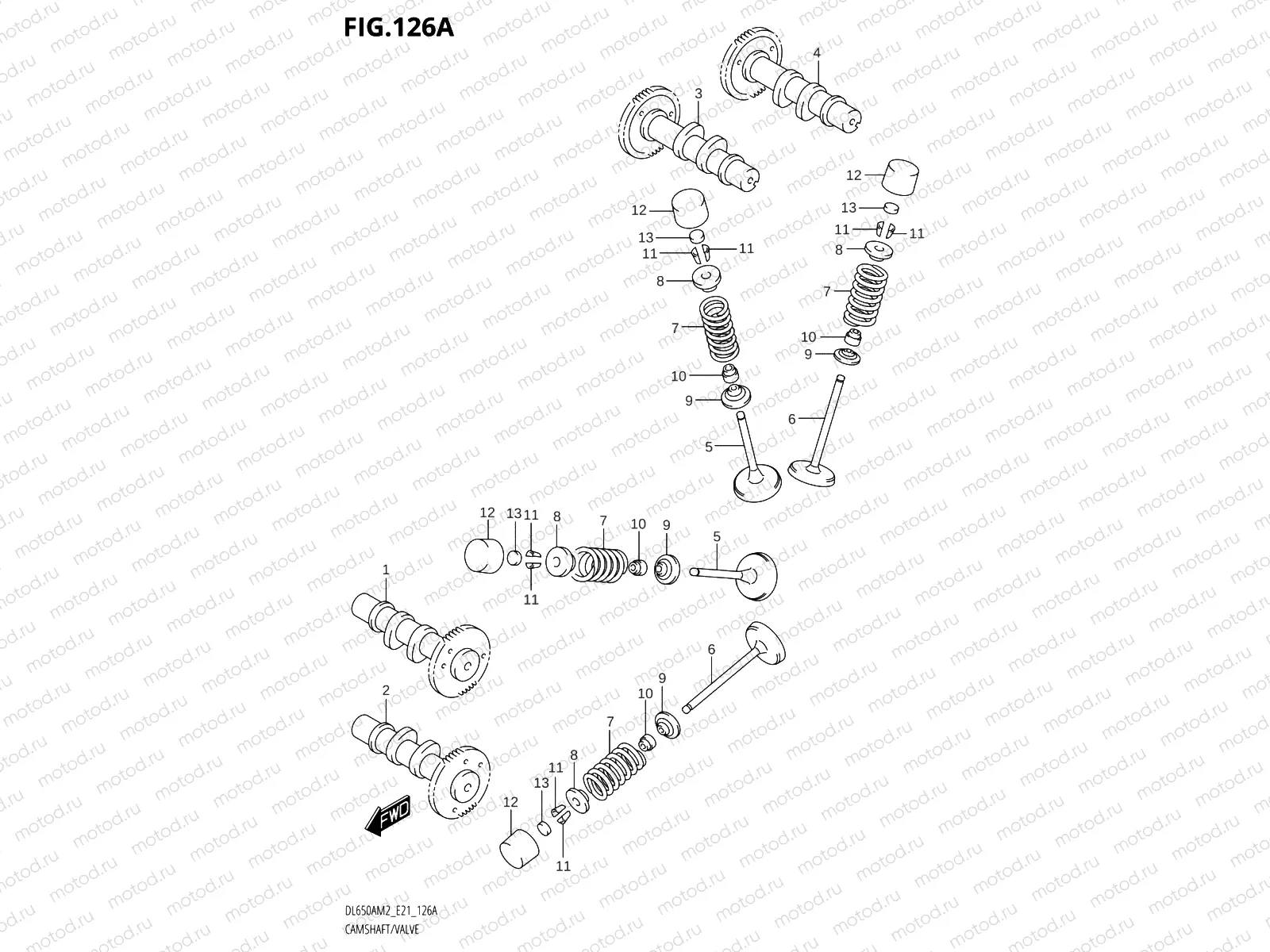 126A - CAMSHAFT /​ VALVE