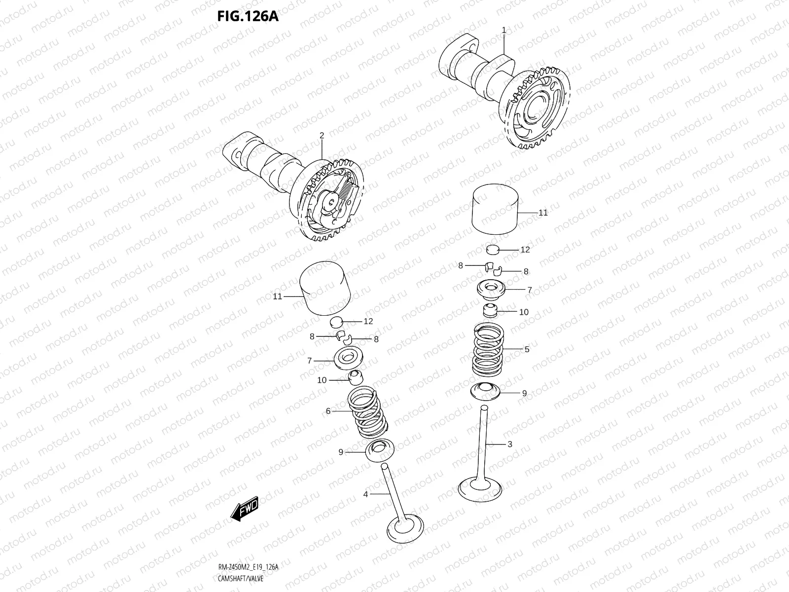 126A - CAMSHAFT /​ VALVE