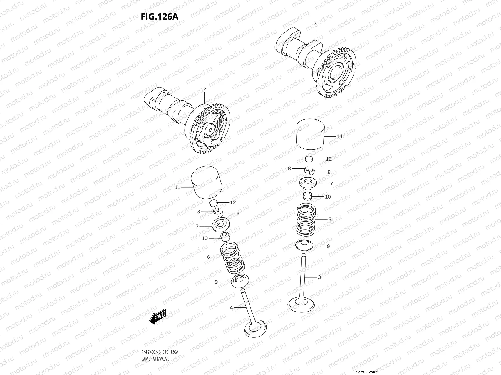 126A - CAMSHAFT /​ VALVE
