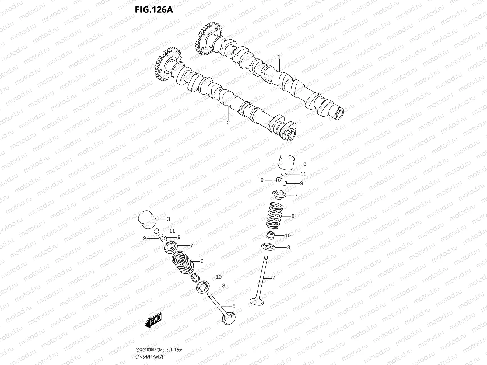 126A - CAMSHAFT /​ VALVE