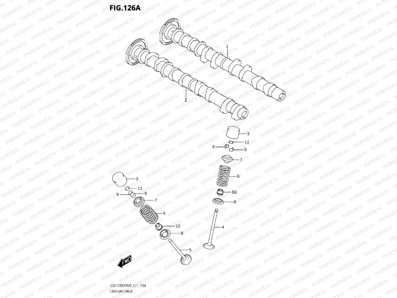 126A - CAMSHAFT & VALVES