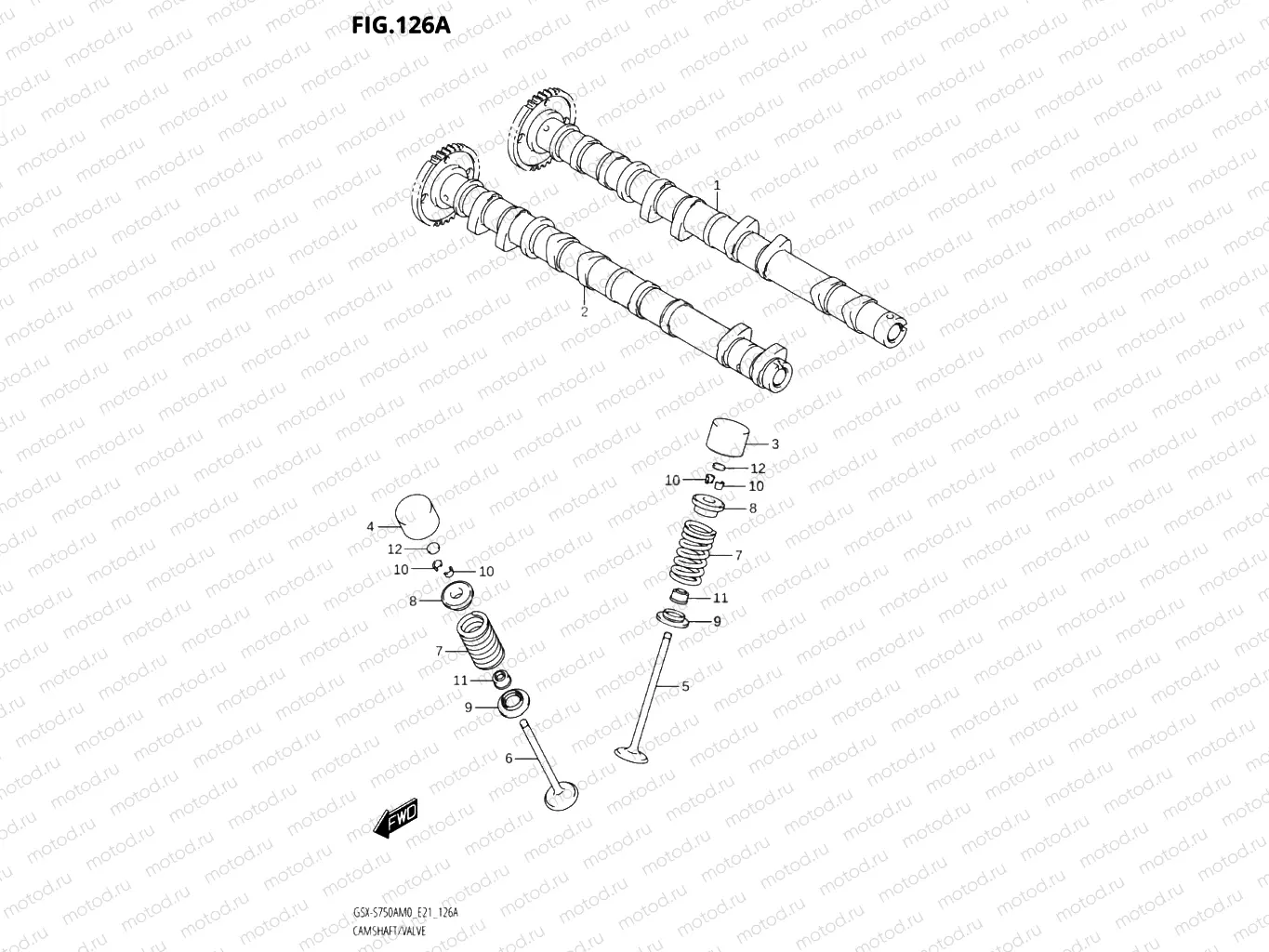 126A - CAMSHAFT & VALVES