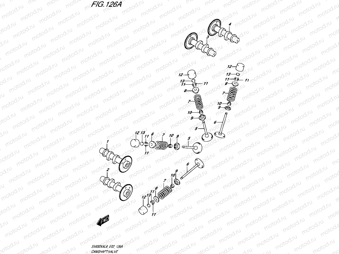 126A - CAMSHAFT/VALVE