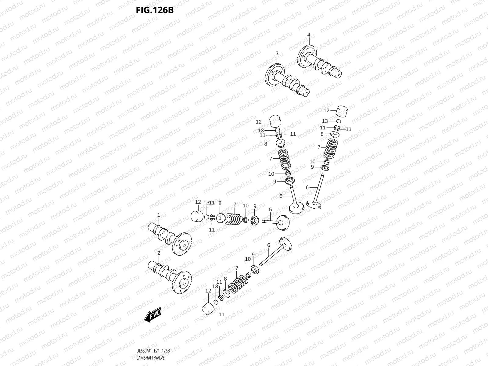 126B - CAMSHAFT /​ VALVE