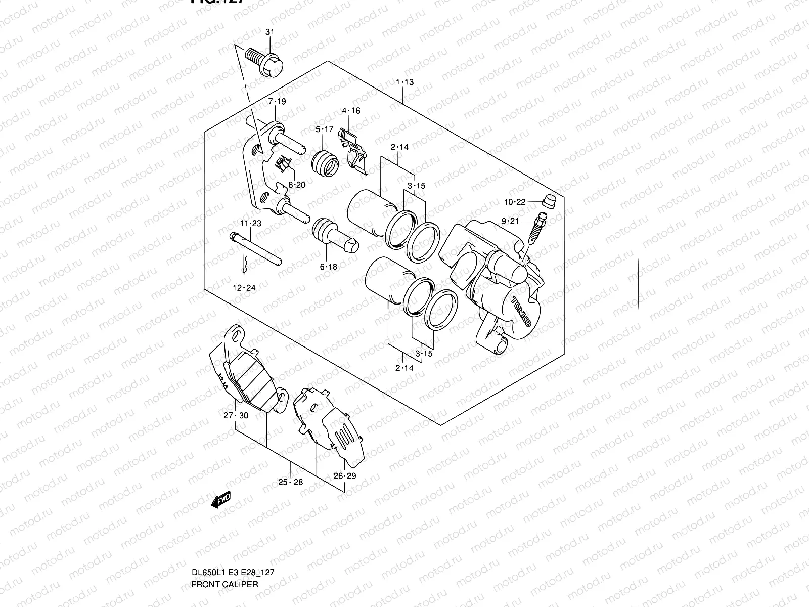 127 - FRONT CALIPER