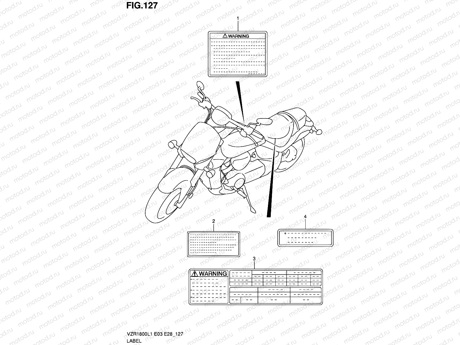 127 - LABEL (VZR1800L1 E03)