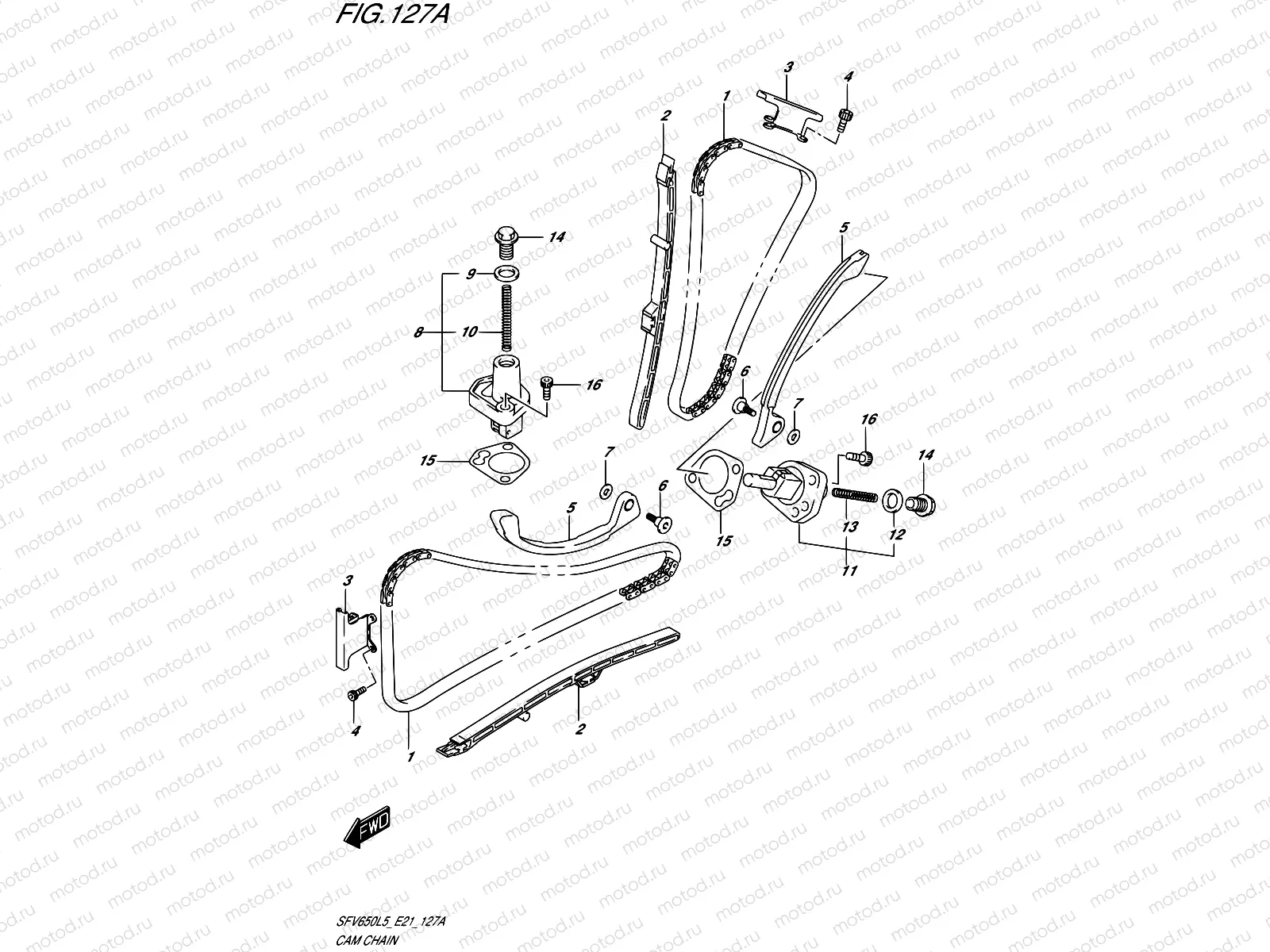 127A - CAM CHAIN