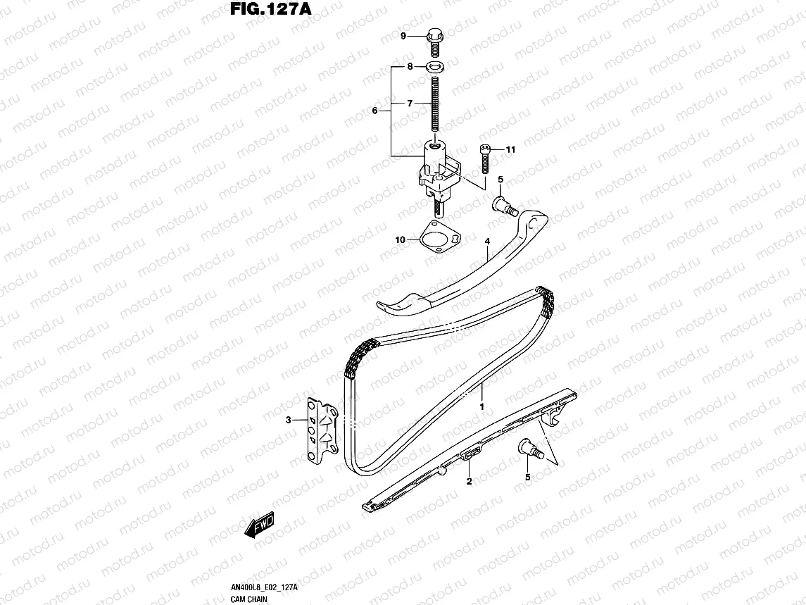 127A - CAM CHAIN