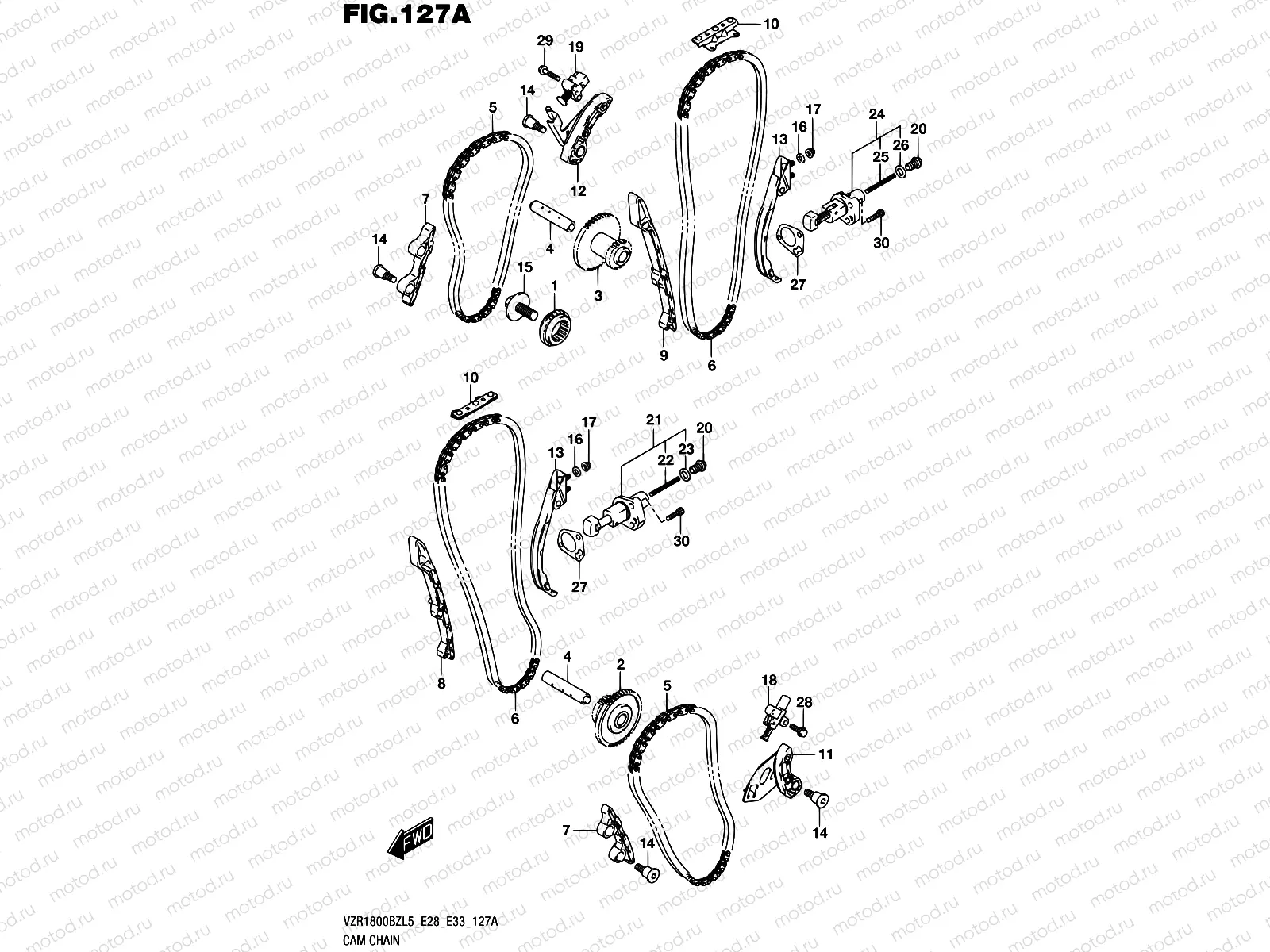 127A - CAM CHAIN