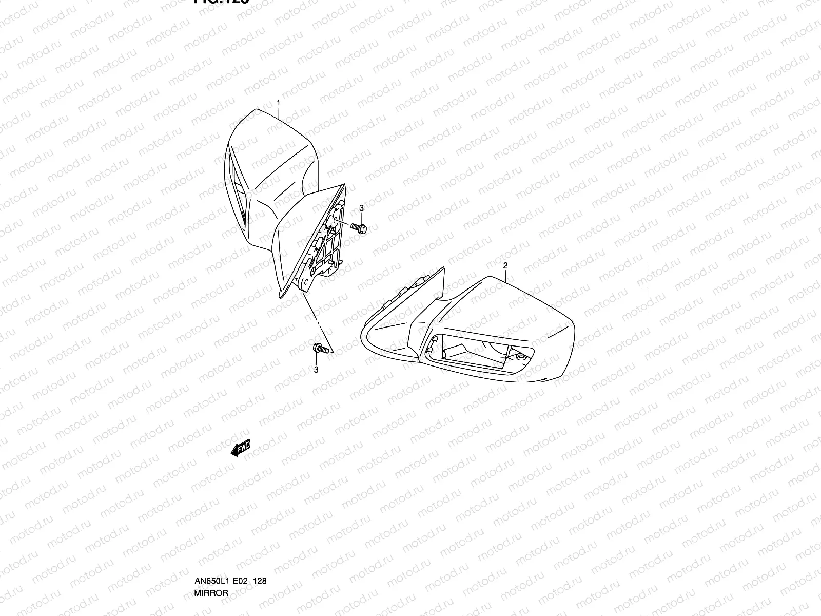 128 - MIRROR (AN650L1 E19)