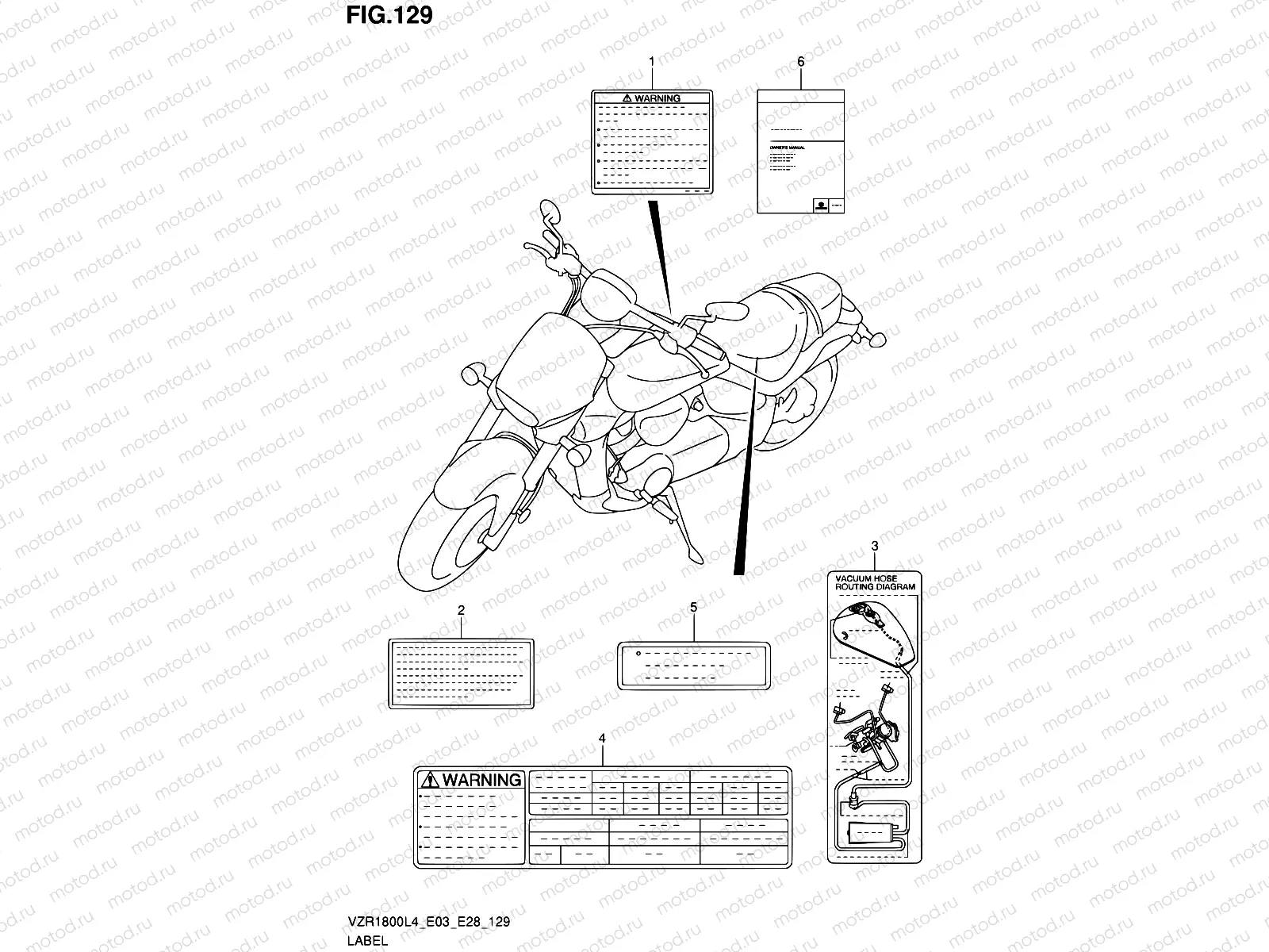 129 - LABEL (VZR1800L4 E33)