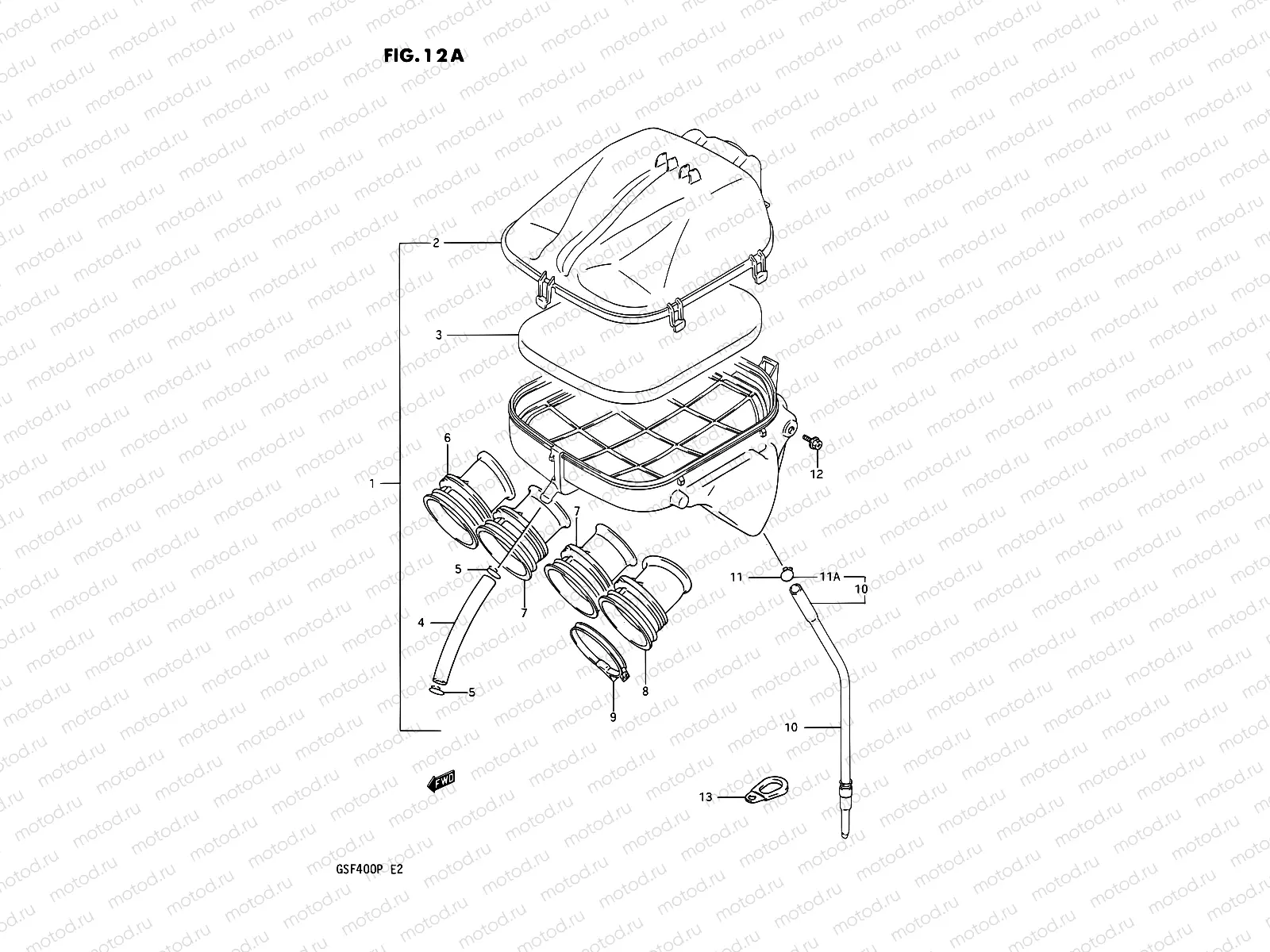 12A - AIR CLEANER (MODEL N/P)