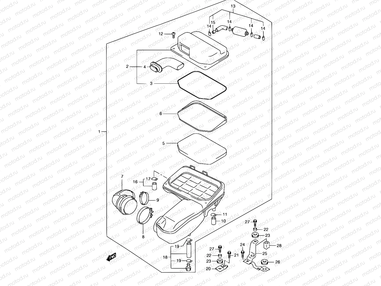 12A - AIR CLEANER (MODEL X)
