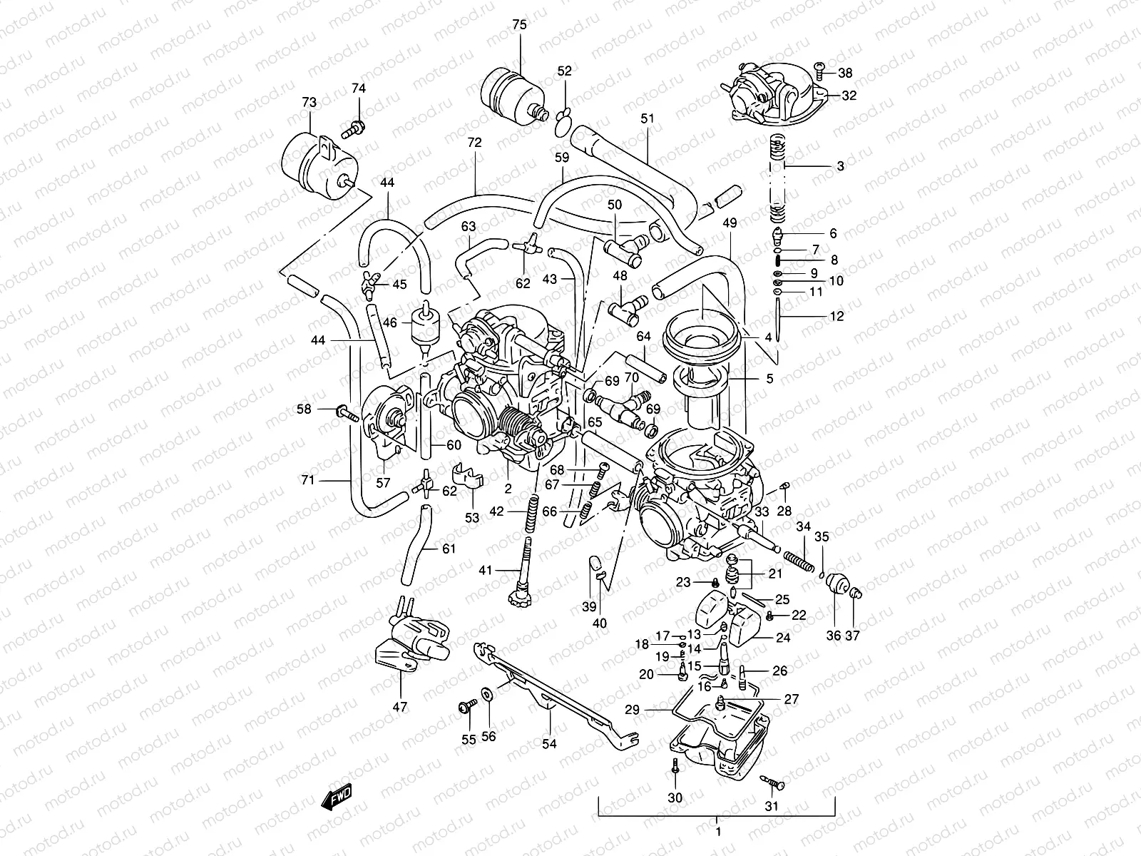 12A - CARBURETOR (MODEL W/X/Y E04)
