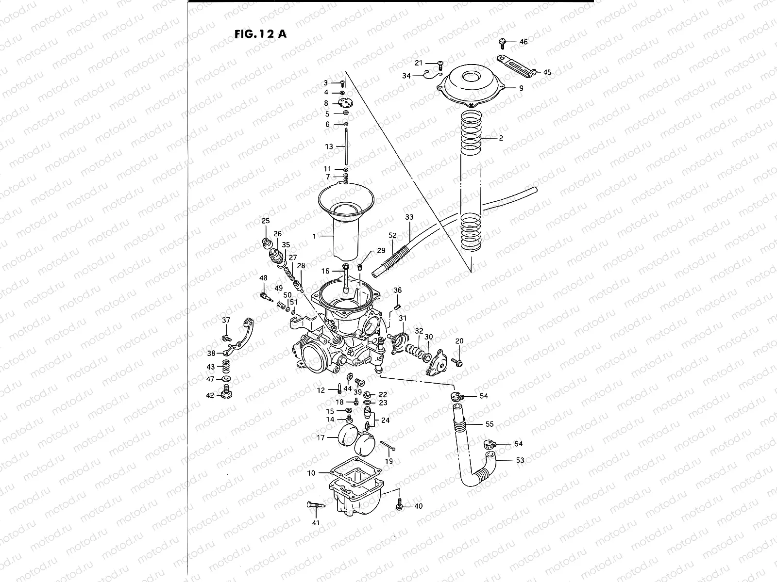 12A - CARBURETOR (REAR)(MODEL S)