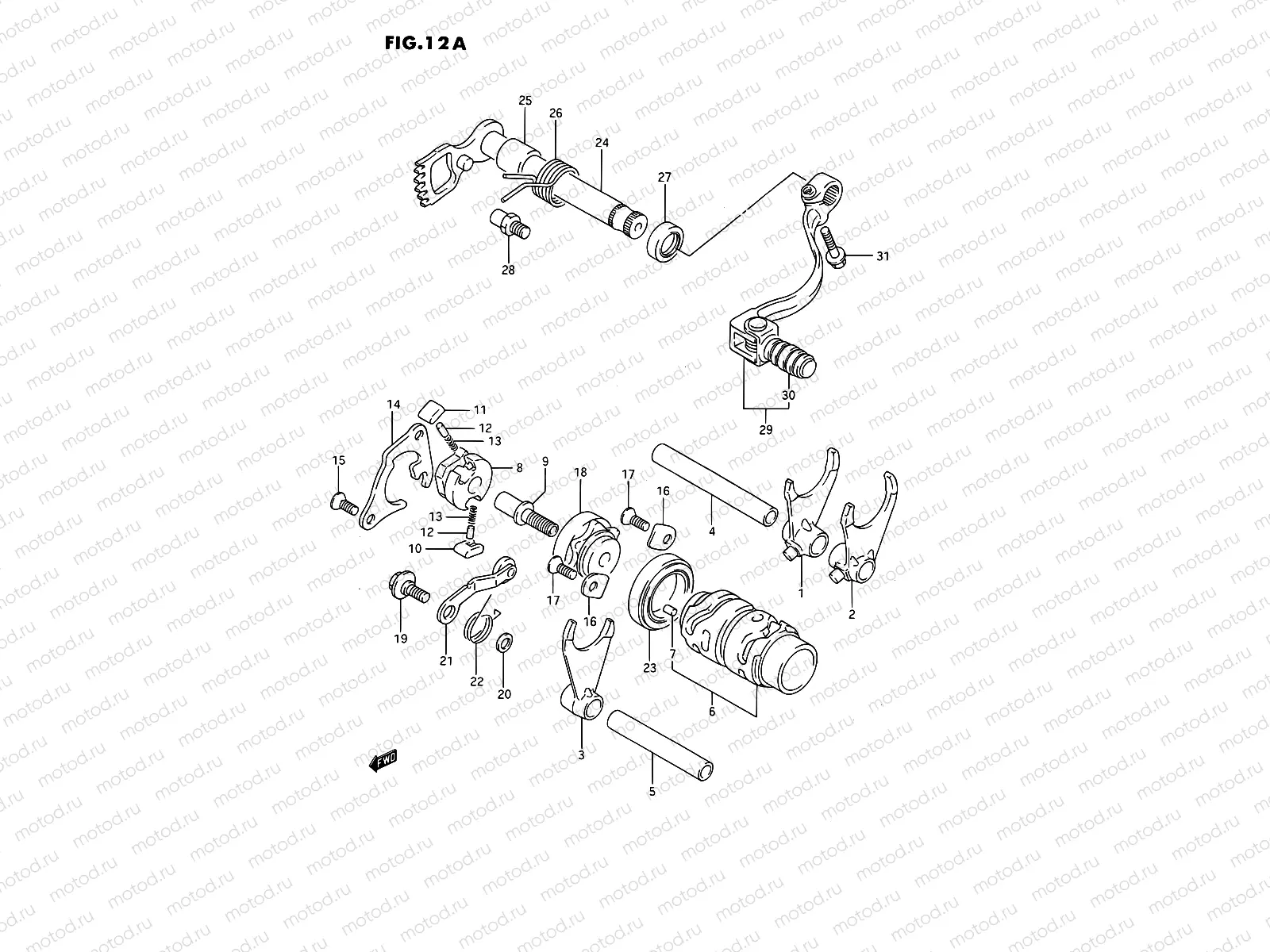 12A - GEAR SHIFTING (MODEL K/L/M/N/P/R/S)