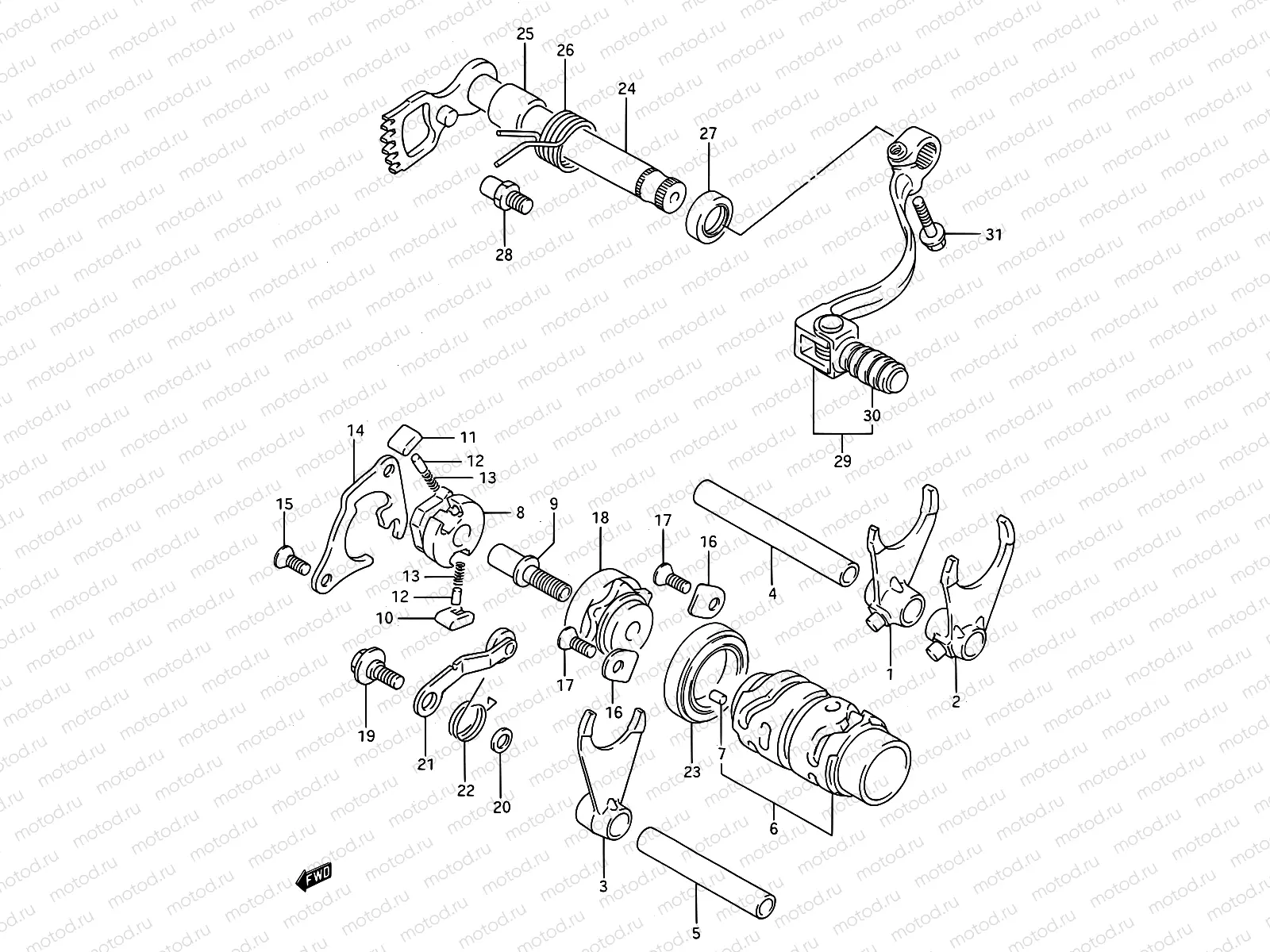 12A - GEAR SHIFTING (MODEL K/L/M/N/P/R/S)