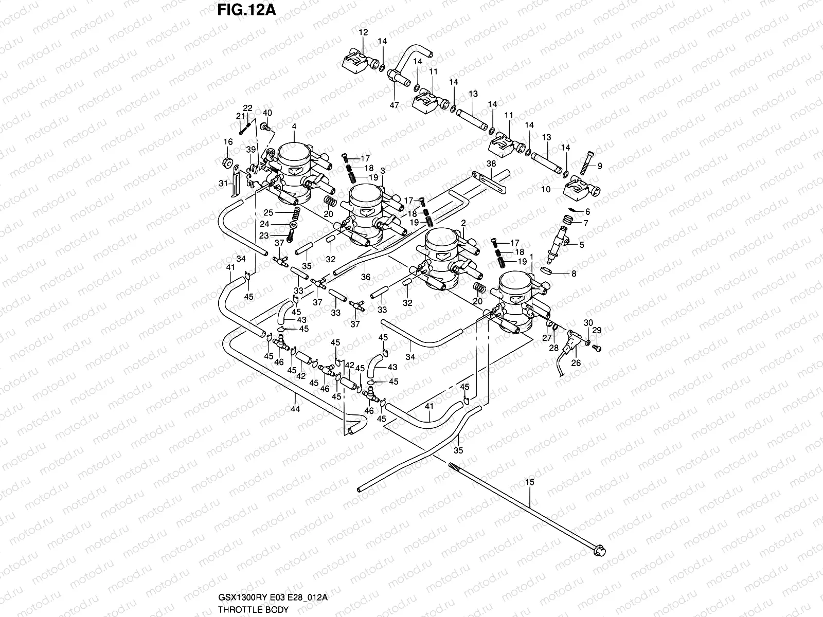 12A - THROTTLE BODY (MODEL K1)
