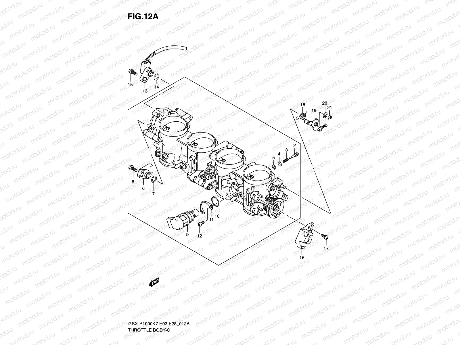12A - THROTTLE BODY (MODEL K8)