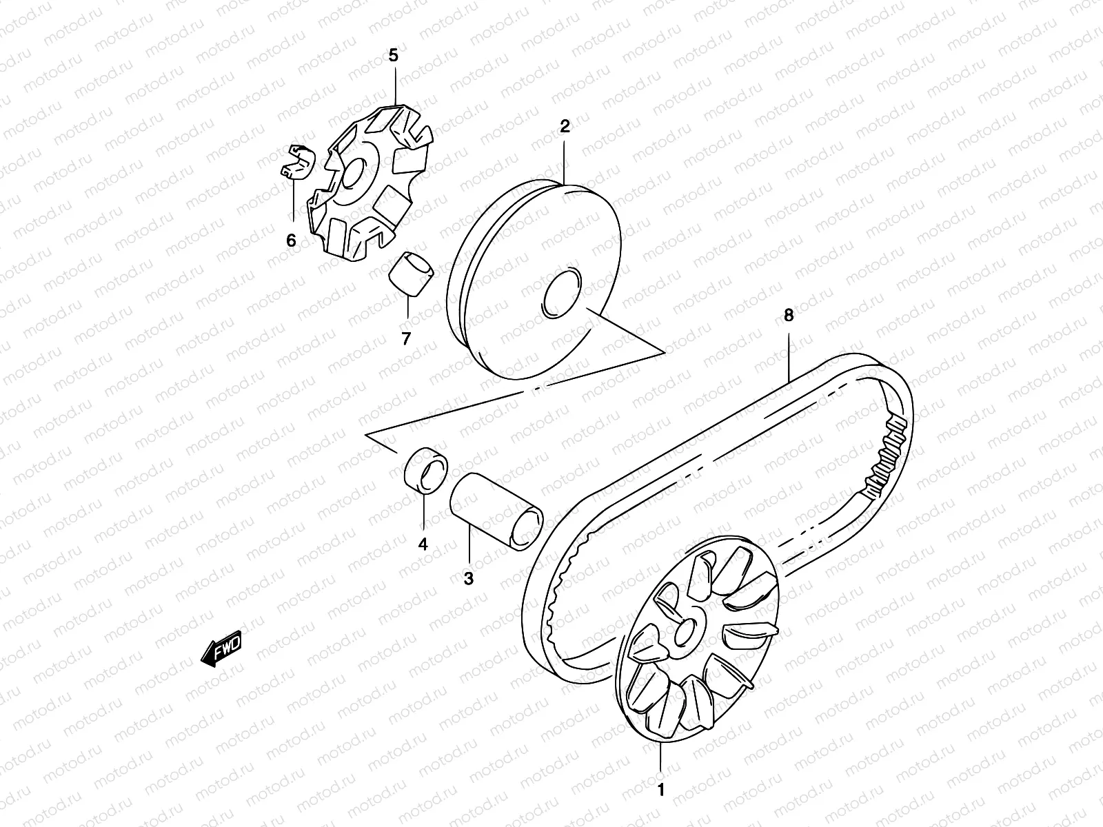 12A - TRANSMISSION (1) (MODEL AY50WR K2, SEE NOTE)