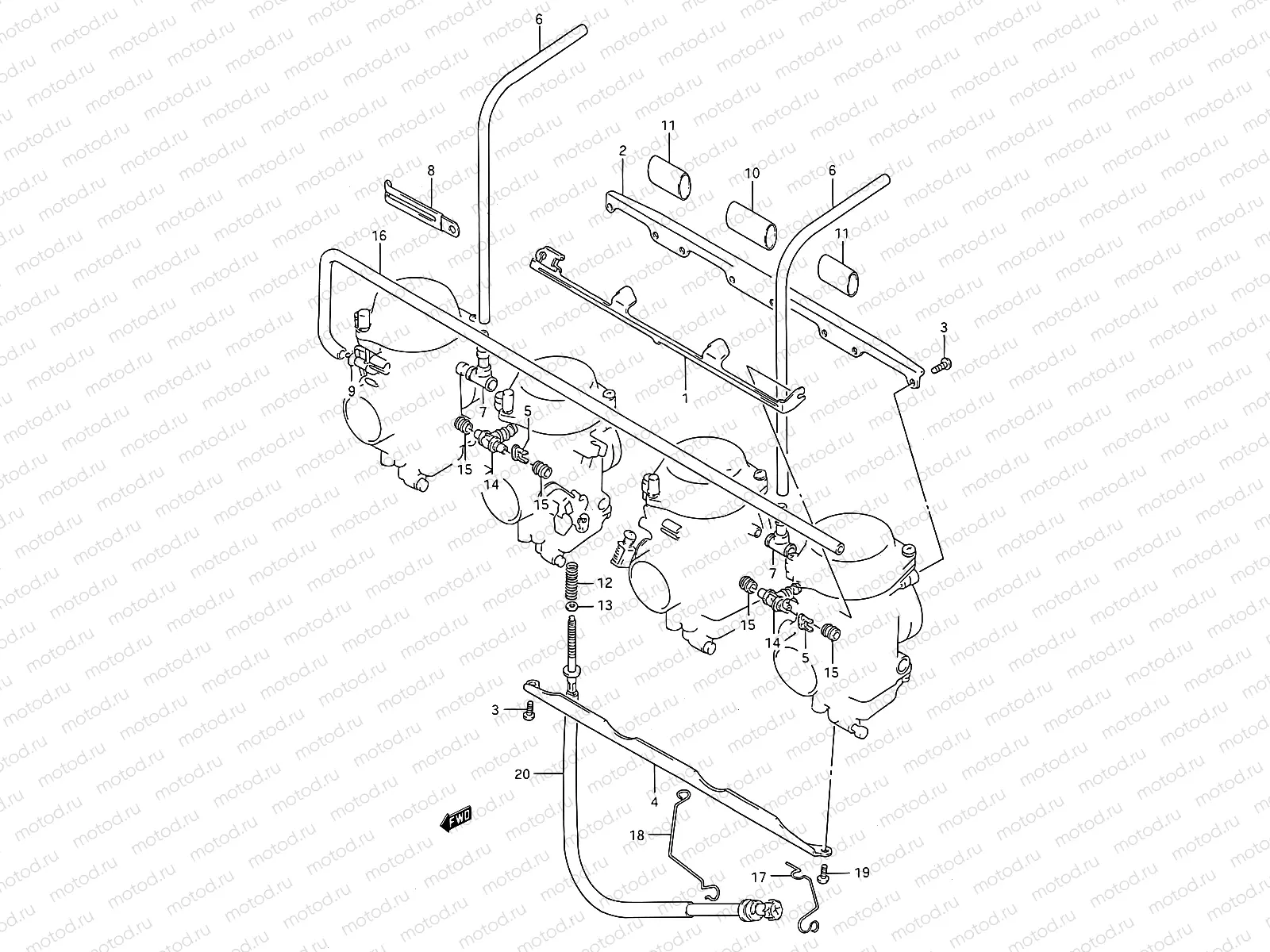 12C - CARBURETOR FITTINGS (MODEL L/M/N/P/R/S/T)