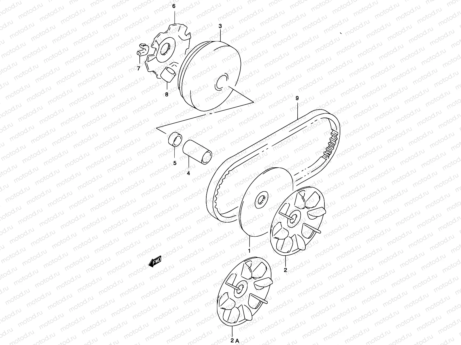 12D - TRANSMISSION (1) (MODEL AY50 K2, SEE NOTE)