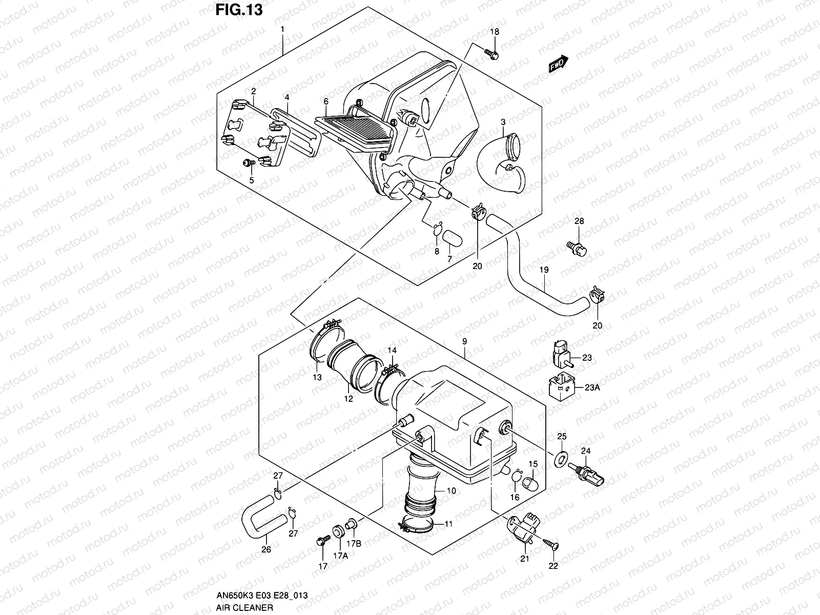 13 - AIR CLEANER