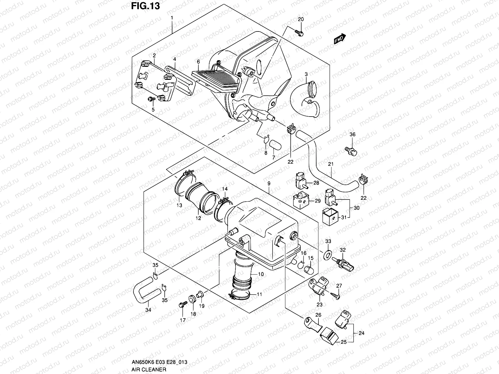 13 - AIR CLEANER
