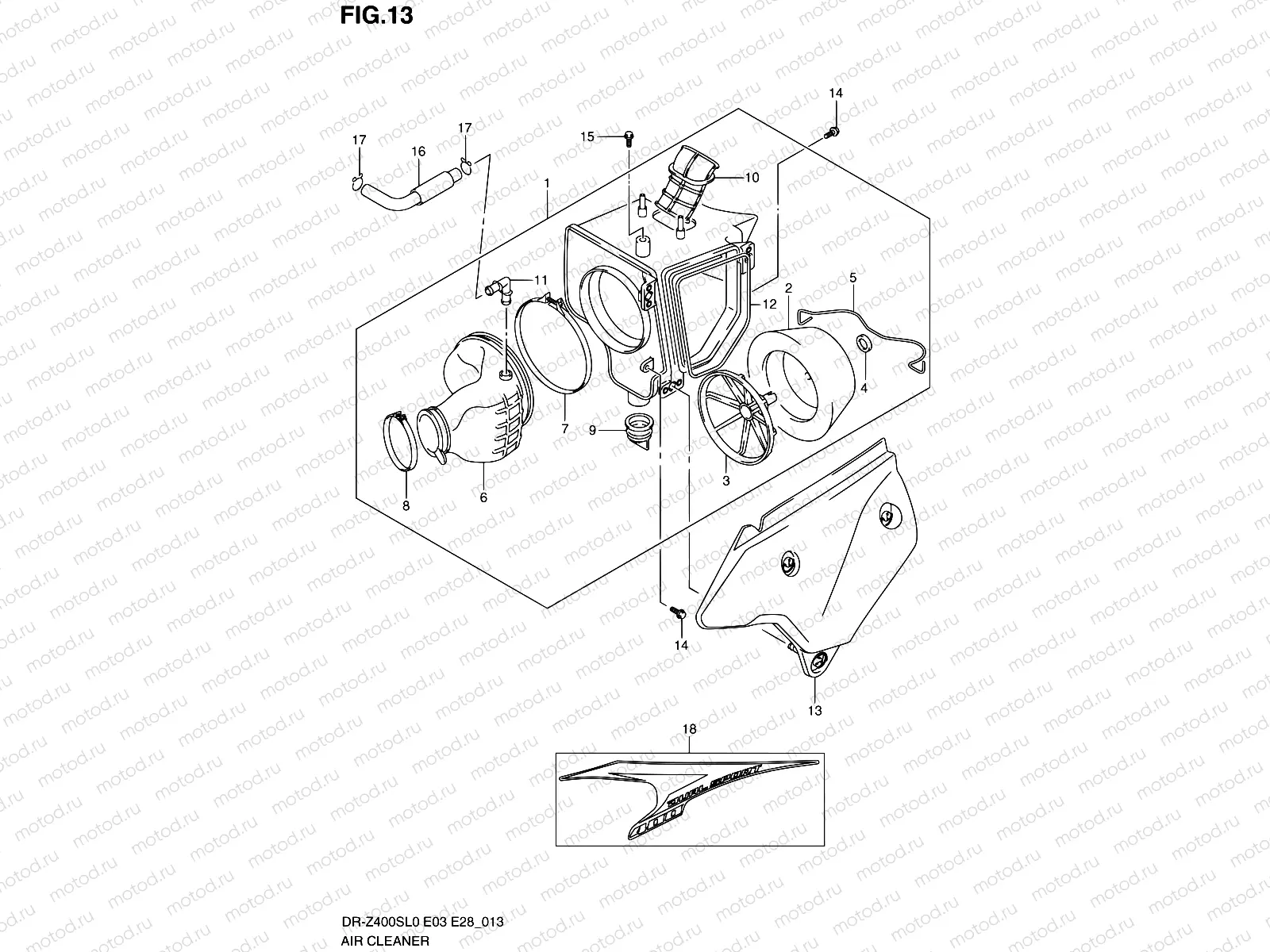 13 - AIR CLEANER