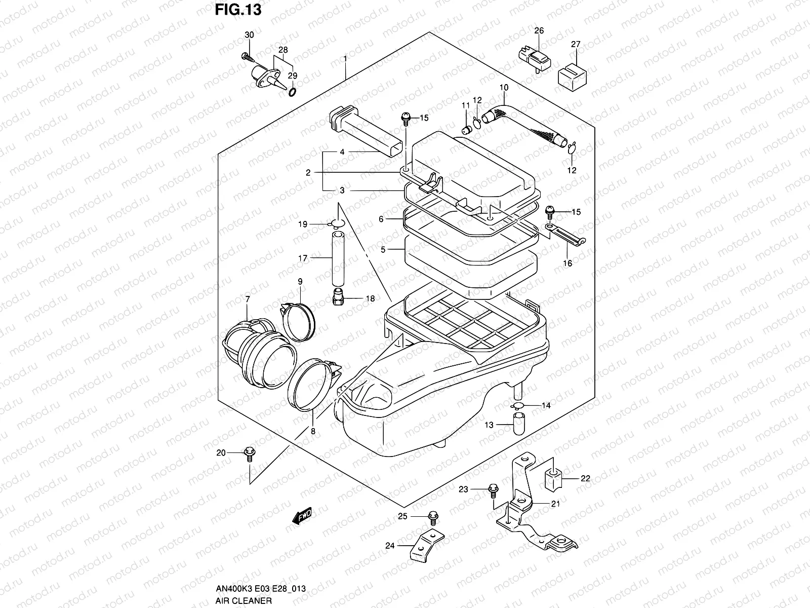 13 - AIR CLEANER
