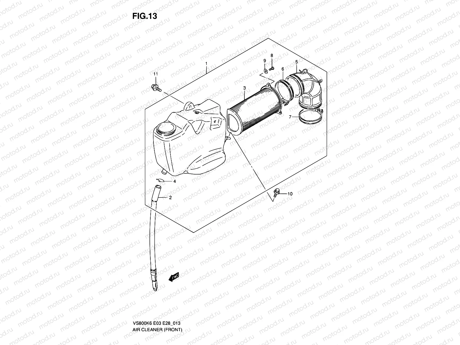 13 - AIR CLEANER (FRONT)