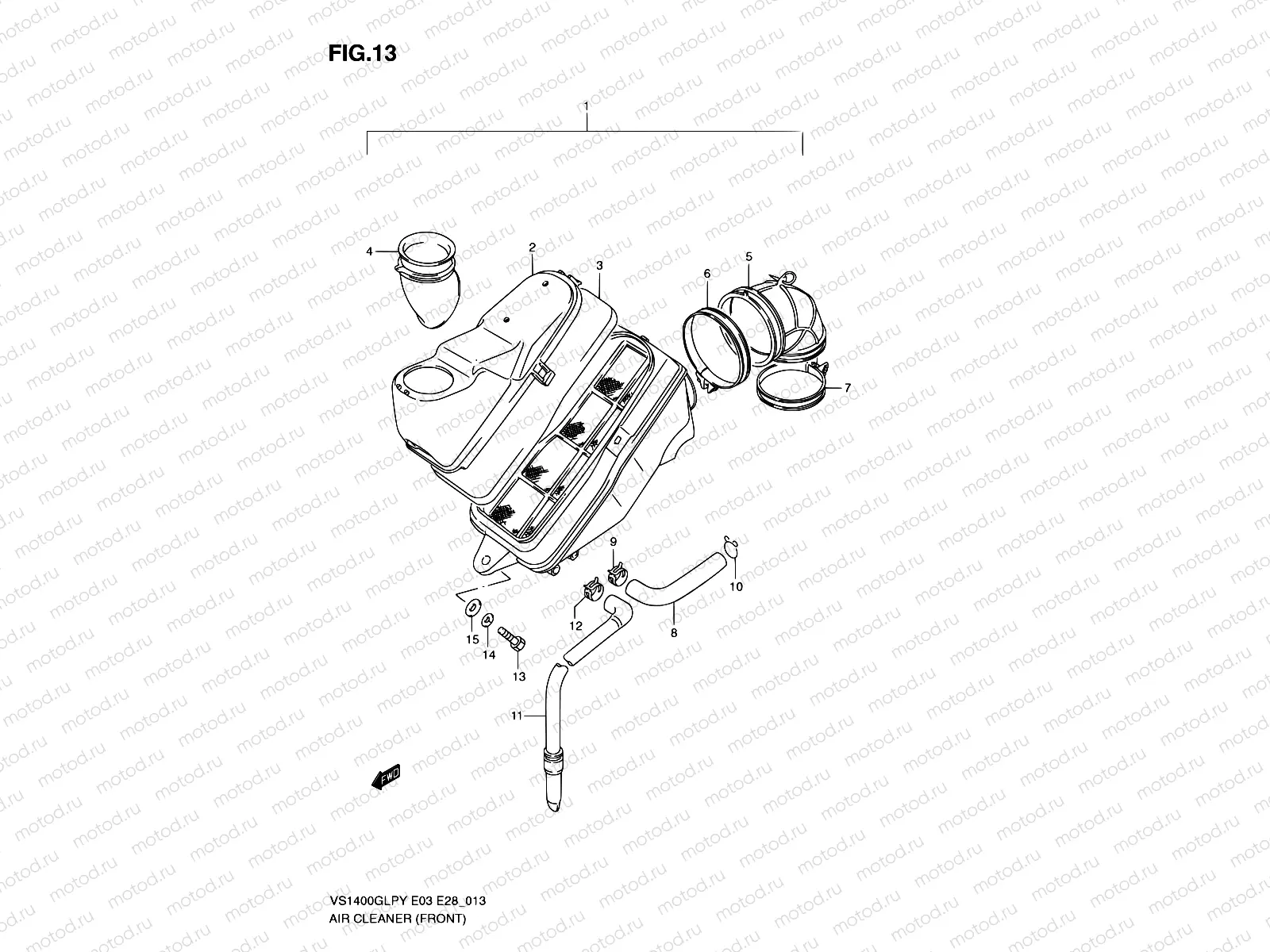 13 - AIR CLEANER (FRONT)
