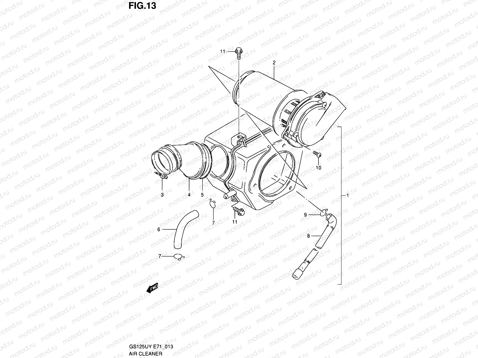 13 - AIR CLEANER (GS125ESX/SX/SUX/ESY)