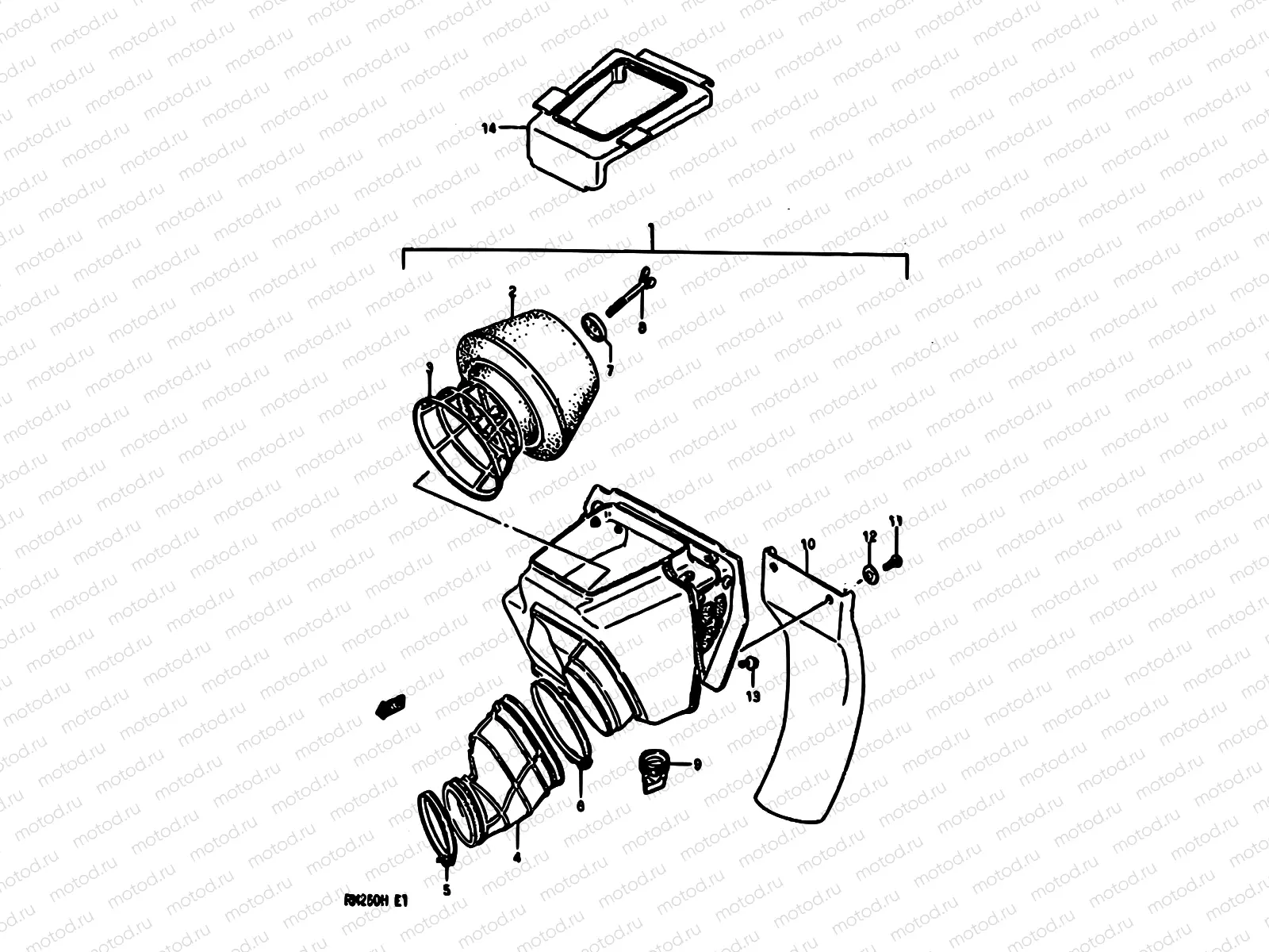 13 - AIR CLEANER (MODEL G)