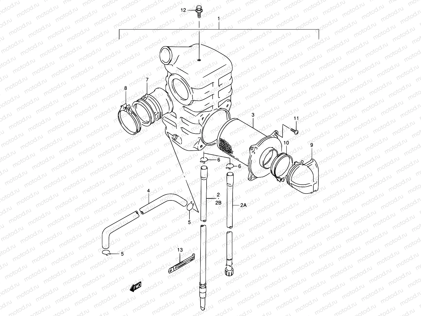 13 - AIR CLEANER (REAR)