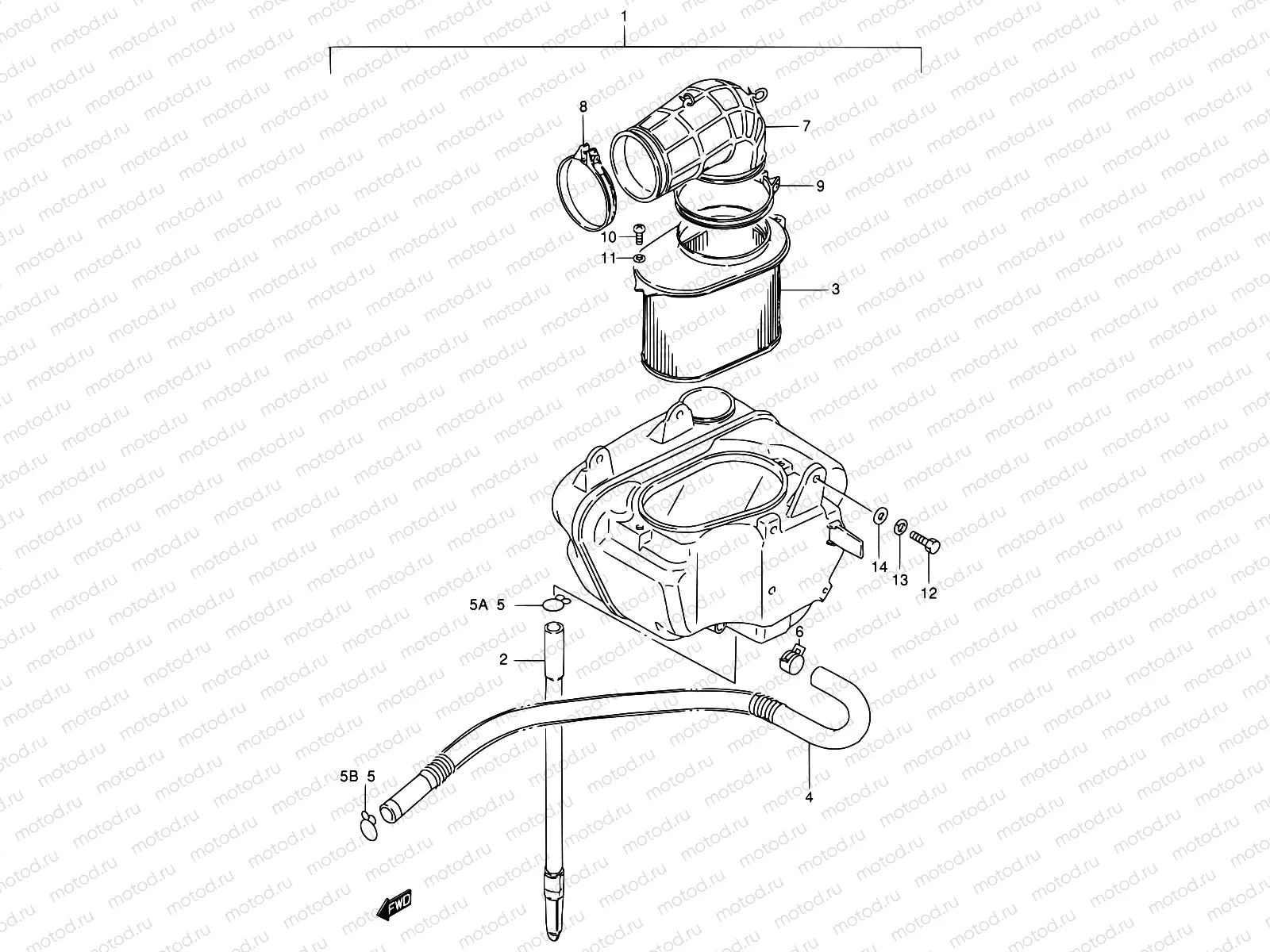 13 - AIR CLEANER (REAR)