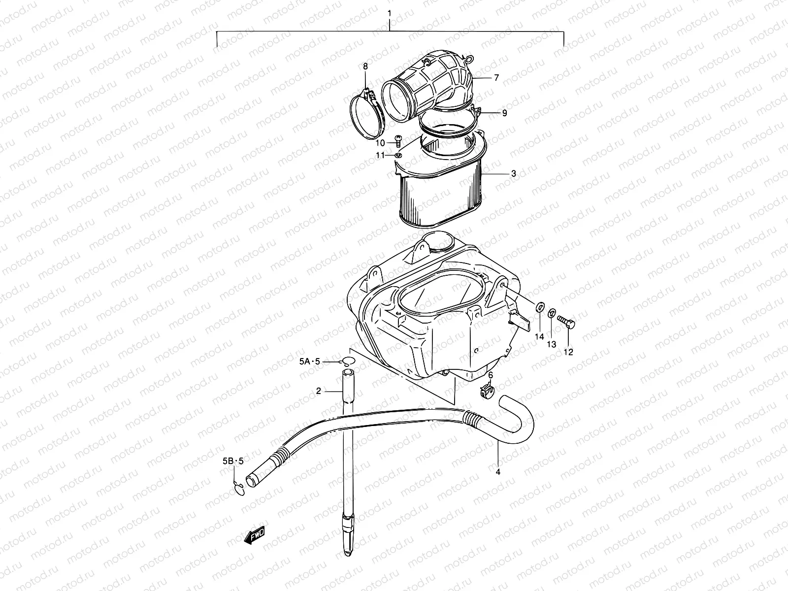 13 - AIR CLEANER (REAR)