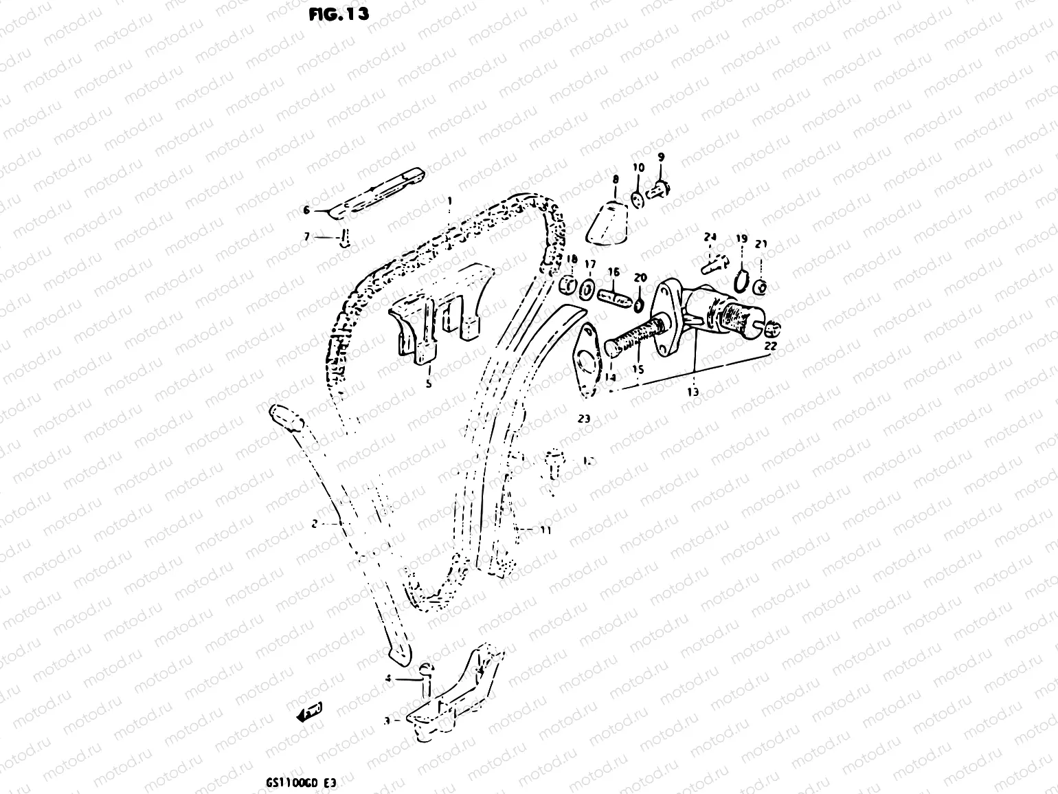 13 - CAM CHAIN (MODEL D)