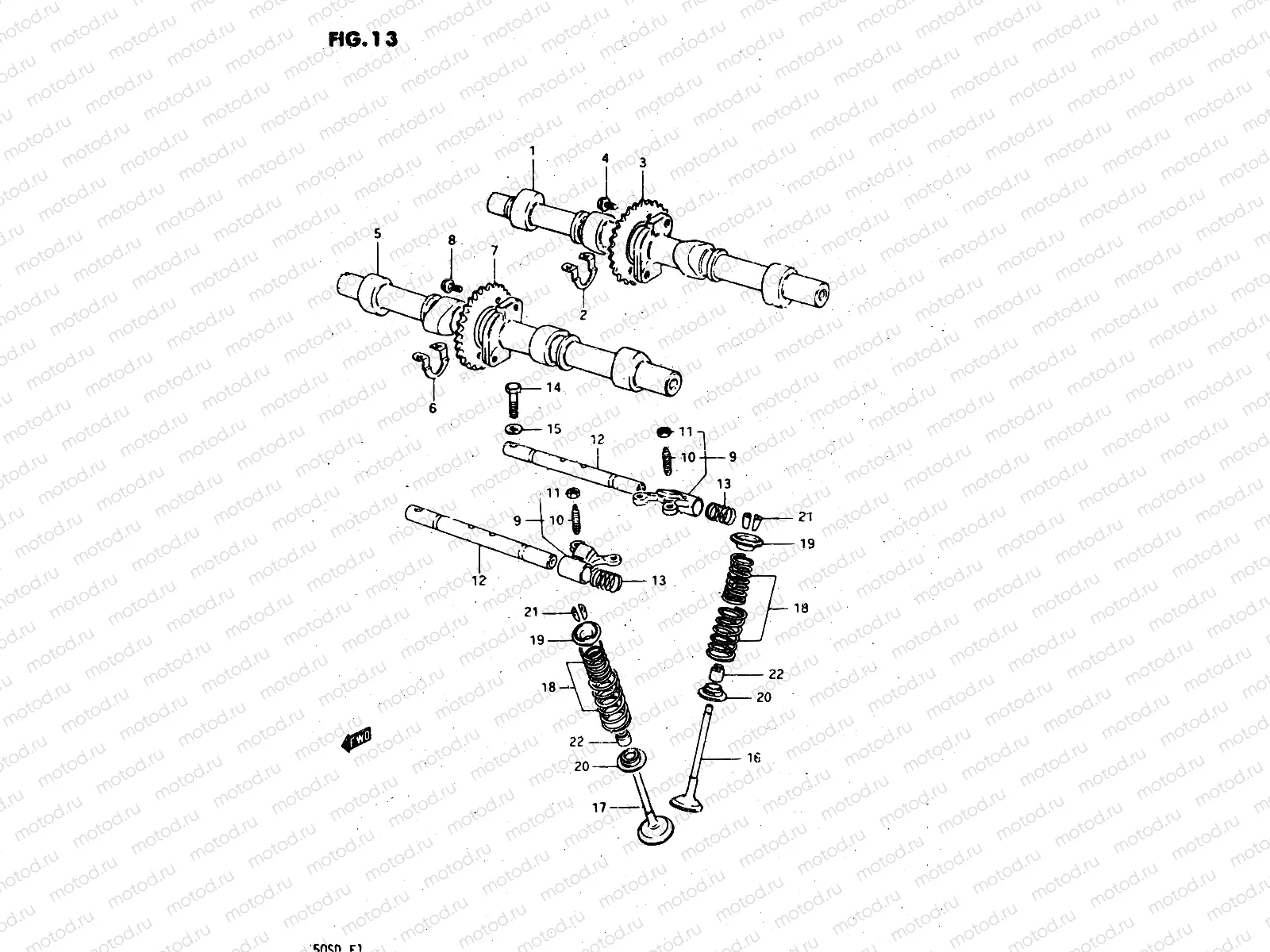 13 - CAM SHAFT - VALVE