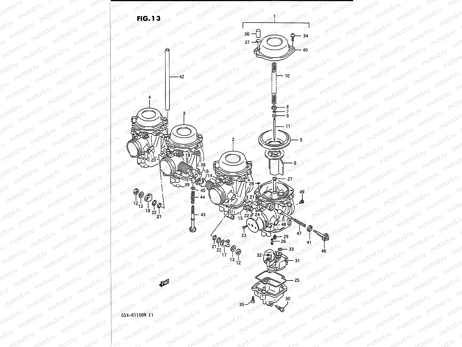 13 - CARBURETOR (E18,E39)