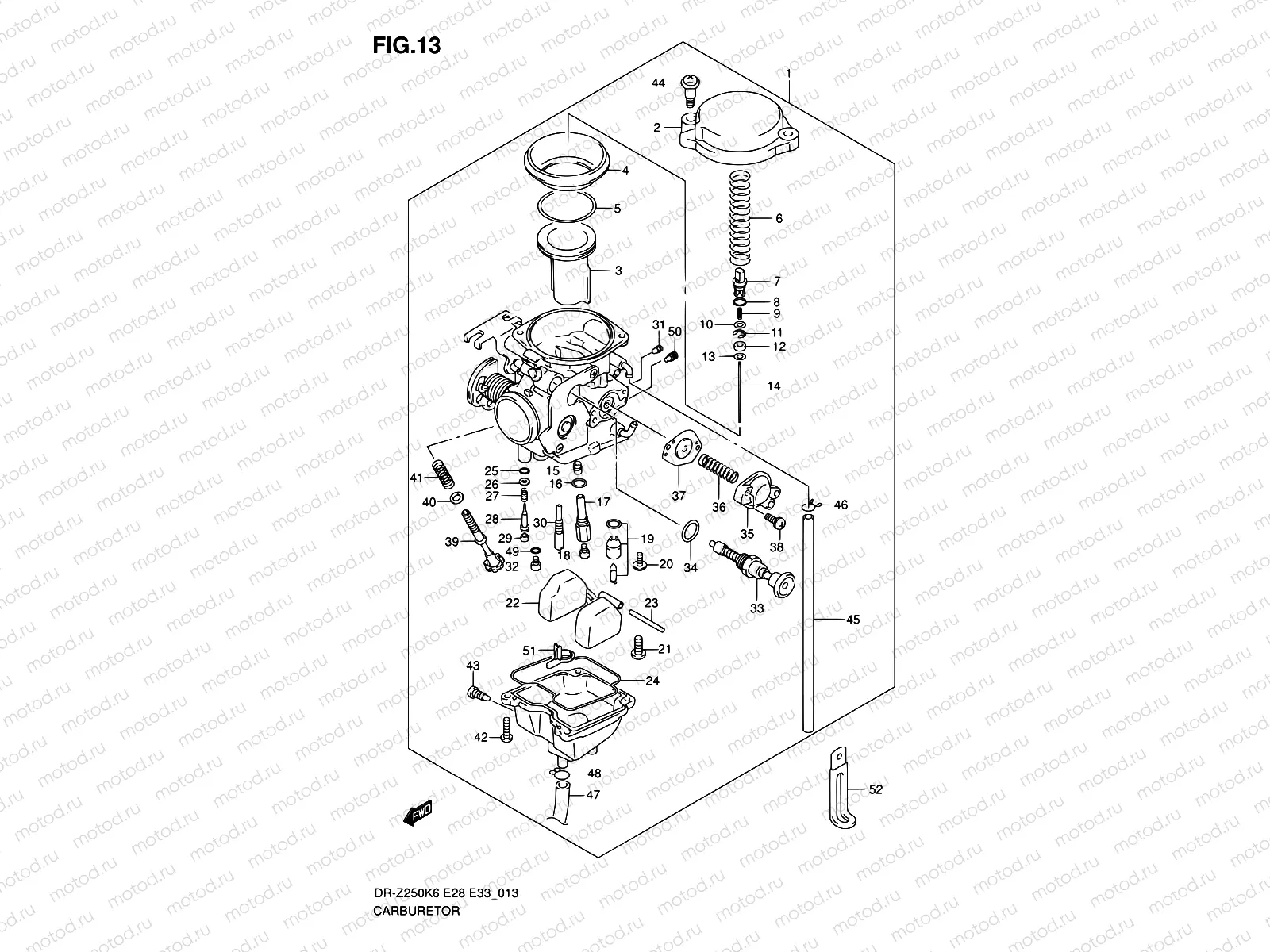 13 - CARBURETOR (E33)