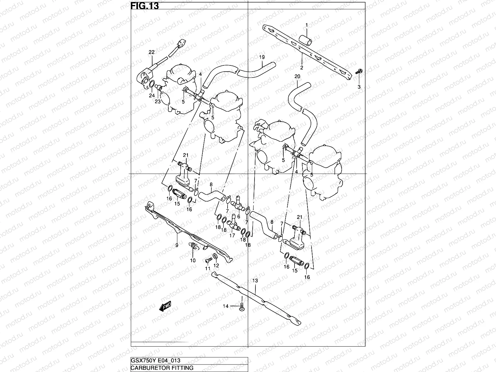 13 - CARBURETOR FITTINGS