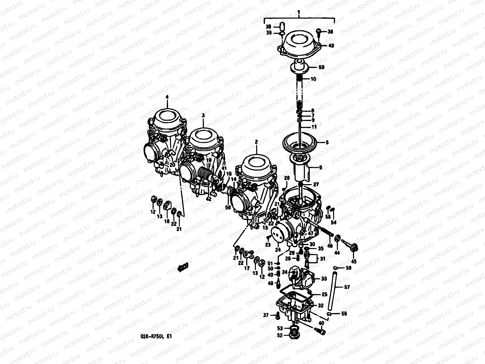 13 - CARBURETOR (MODEL L)